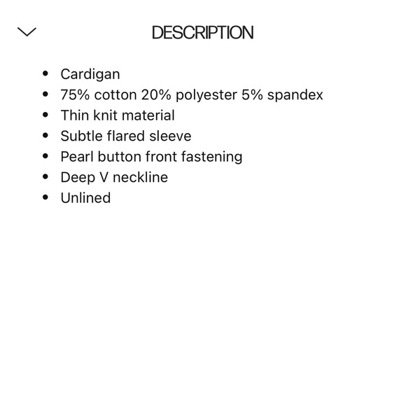 Princess Polly Macy Cardigan in Beige Size 0 - Picture 10 of 10